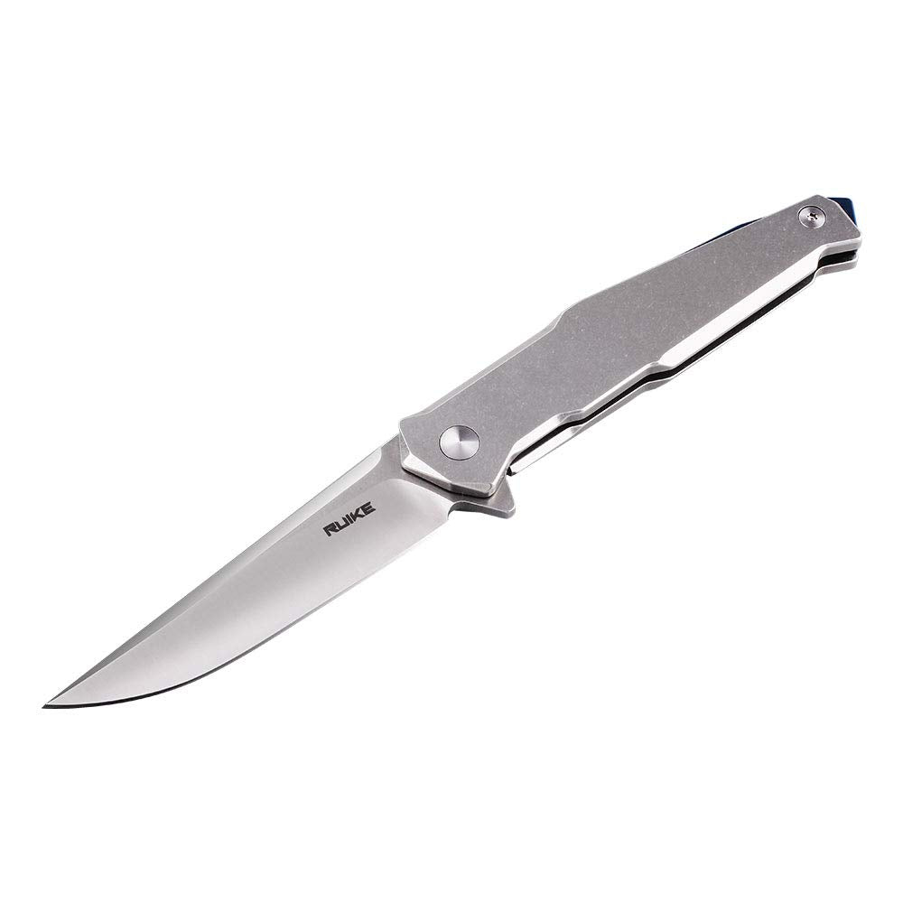 Ruike Tactical Pocket Knife for Men Folding Knife Frame Lock 14C28N Steel Camping Knives Small Hiking Work Utility Knife Blet Clip Women Gifts EDC Tool Gear P108-SF