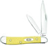 Case WR XX Pocket Knife Yellow Synthetic Peanut Cv Item #030 - (3220 Cv) - Length Closed: 2 7/8 Inches