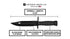 Ontario Knife Company, M9 Bayonet and Scabbard, Black , Overall Length: 12.25"