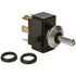 Sierra International TG23010 Satin Chrome On-Off-On SPDT Toggle Switch with Matching Retaining Ring, White/Red
