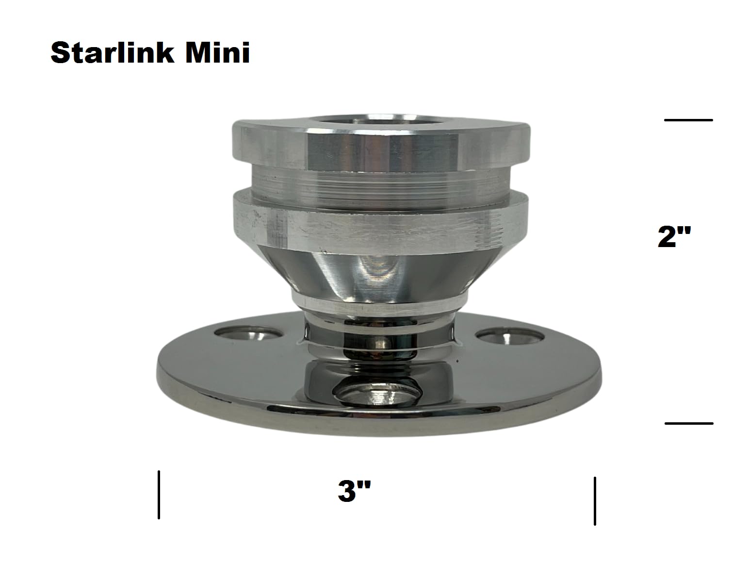 LocMarine Marine-Grade Fixed Mount for Starlink Mini  Flat Dish Base for Boats, Yachts, Sailboats & Trawlers (LM-SMINI-FX)