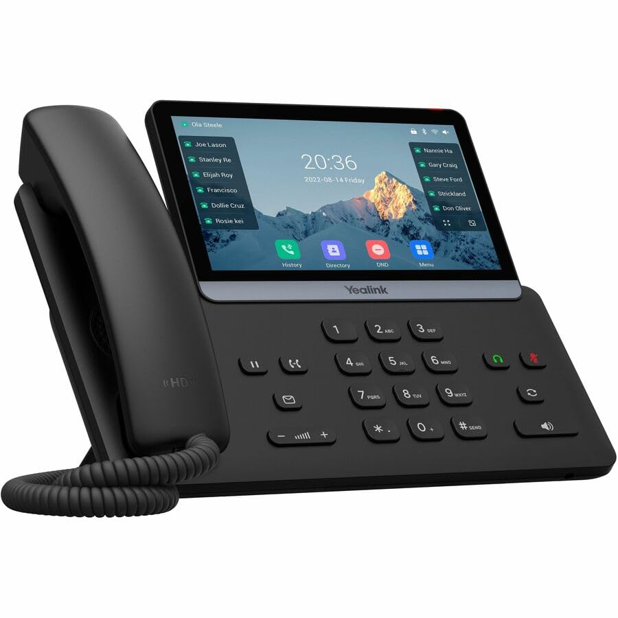 Yealink T77U IP Phone - Corded - Corded - 10 Multiple Conferencing - Wall Mountable, Stand Mountable - Classic Gray