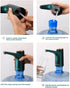 Electric Rechargeable Portable Drinking Water Dispenser for 5 Gallon Bottle, 600ml Quantitative Water Pump, USB Charging Water Bottle Pump for 2, 3, 4, 5 Gallon Water Jug (Green)