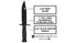 Ontario Knife Company, M9 Bayonet and Scabbard, Black , Overall Length: 12.25"