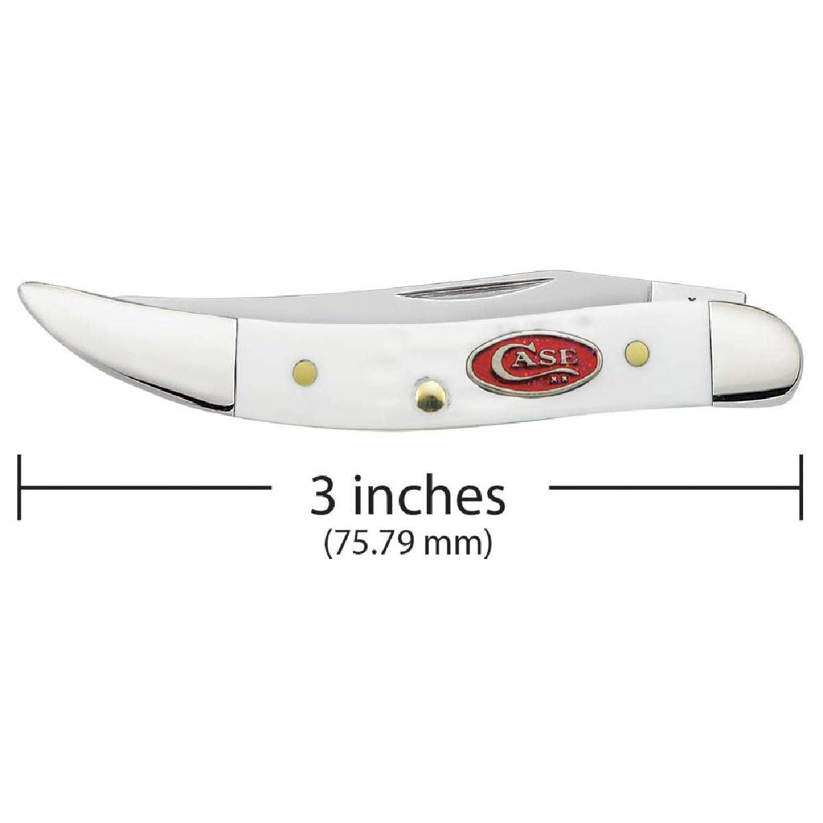 Case Small White Texas Toothpick Pocket Knife