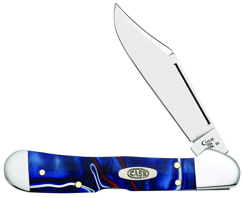 Case WR XX Pocket Knife Patriot Kirinite Mini Copperlock Item #11211 - (101749L SS) - Length Closed: 3 5/8 Inches