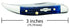 Case WR XX Pocket Knife Navy Blue Small Texas Toothpick Item #2804 - (610096 SS) - Length Closed: 3 Inches