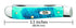 Case XX WR Pocket Knife Mini Trapper Caribbean Blue Jig Bone Item #25593 - (6207 SS) - Length Closed: 3 1/2 Inches
