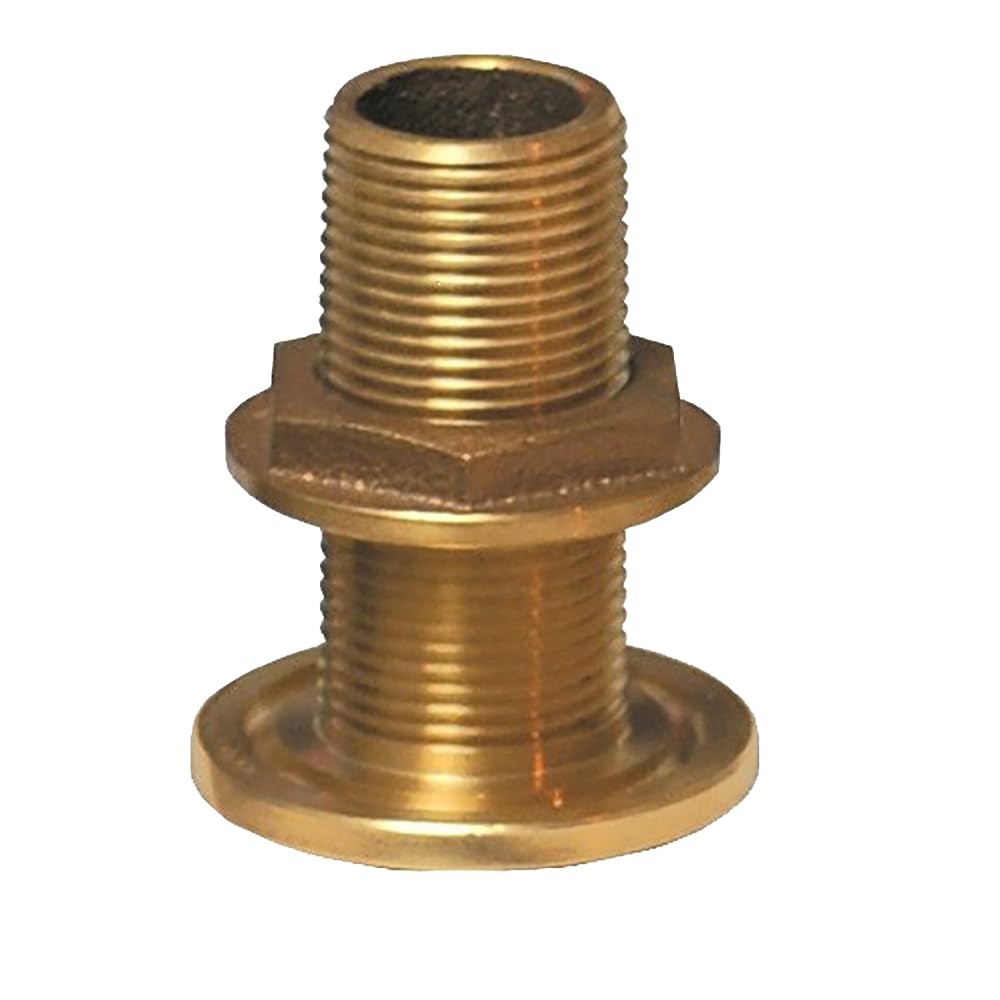 GROSS MECHANICAL Groco 1-1/4-Inch Thru-Hull with Ground Nut
