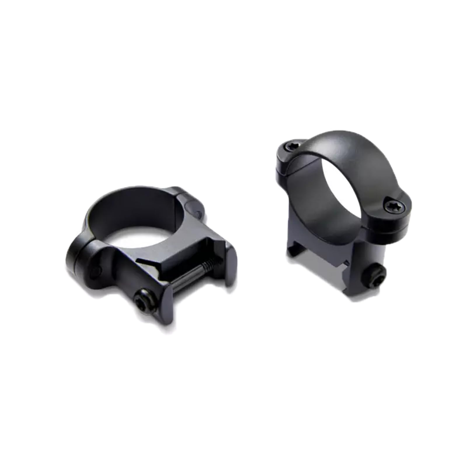 BURRIS Zee Weaver-Style Solid Steel Secure Reliable Durable Optic Mounting Rings - 1 inch; Medium; Black Matte; Usual
