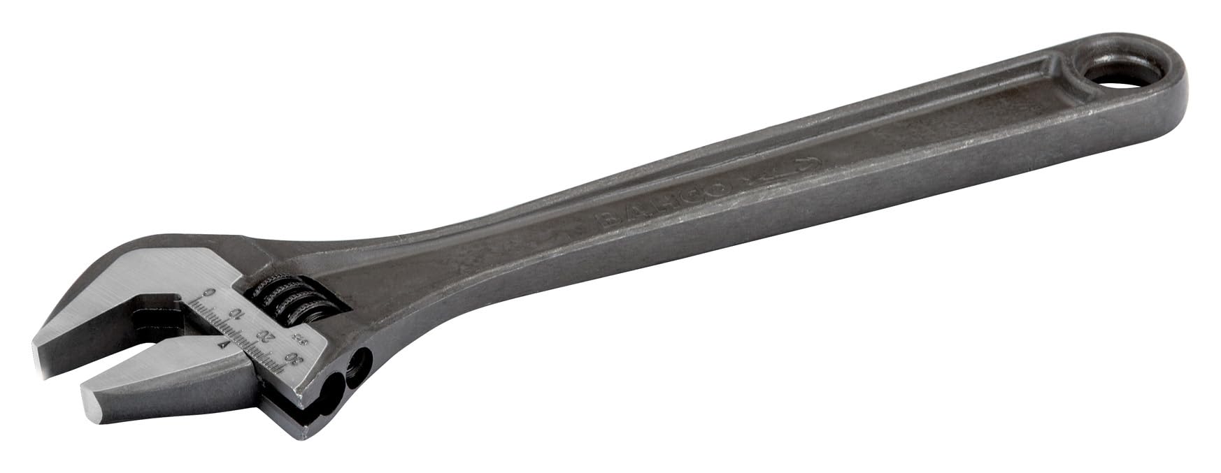 Bahco BAH8069RUS 4" SAE Adjustable Wrench, Black, Tapered Jaws, Scale