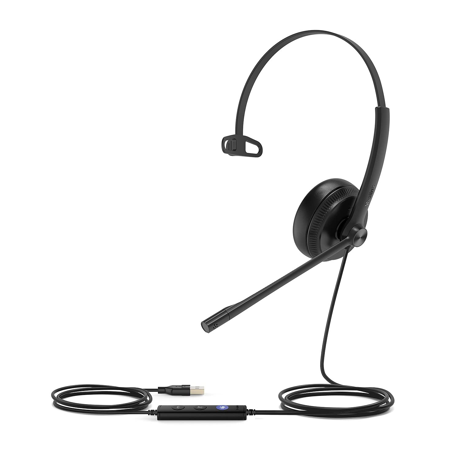 YeaLink UH34 Noise Canceling Mono On-Ear Headset, MT Certified