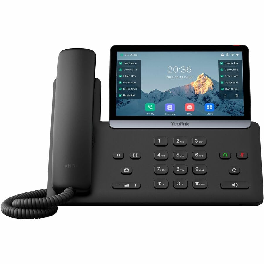 Yealink T77U IP Phone - Corded - Corded - 10 Multiple Conferencing - Wall Mountable, Stand Mountable - Classic Gray