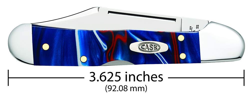 Case WR XX Pocket Knife Patriot Kirinite Mini Copperlock Item #11211 - (101749L SS) - Length Closed: 3 5/8 Inches