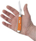 Case WR XX Pocket Knife Orange Synthetic Mini Trapper Item #80505 - (4207 SS) - Length Closed: 3 1/2 Inches