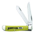 Case WR XX Pocket Knife Yellow Synthetic Mini Trapper-John 3:16 Item #8850 - (3207 SS) - Length Closed: 3 1/2 Inches