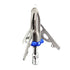 G5 Outdoors Deadmeat 100% Steel Expandable Standard Broadhead (3 Pack + Practice Tip) (Made in The USA)