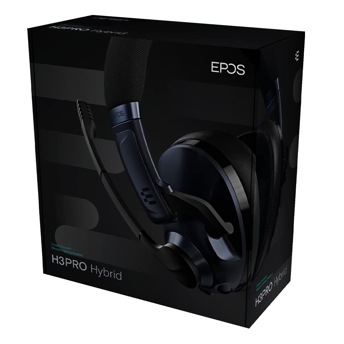 EPOS Gaming H3Pro Hybrid Gaming Headset - PC Headphones with Microphone - Noise-Cancellation, Adjustable, Smart Button Audio Mixing, Bluetooth, Gaming Suite, Surround Sound - Windows 10,Midnight Blue
