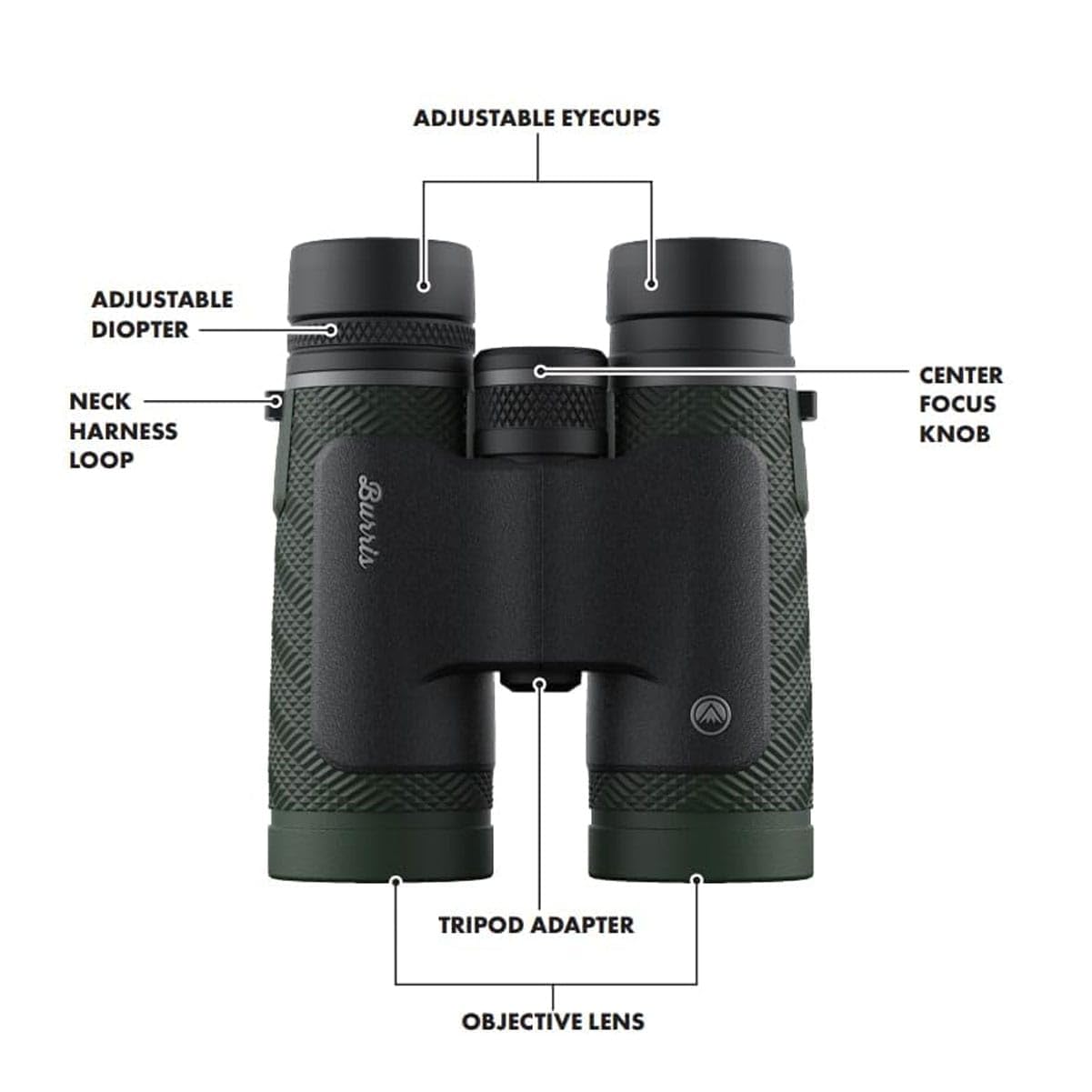 BURRIS DroptineHD 10x42, Green/Gray (300279)