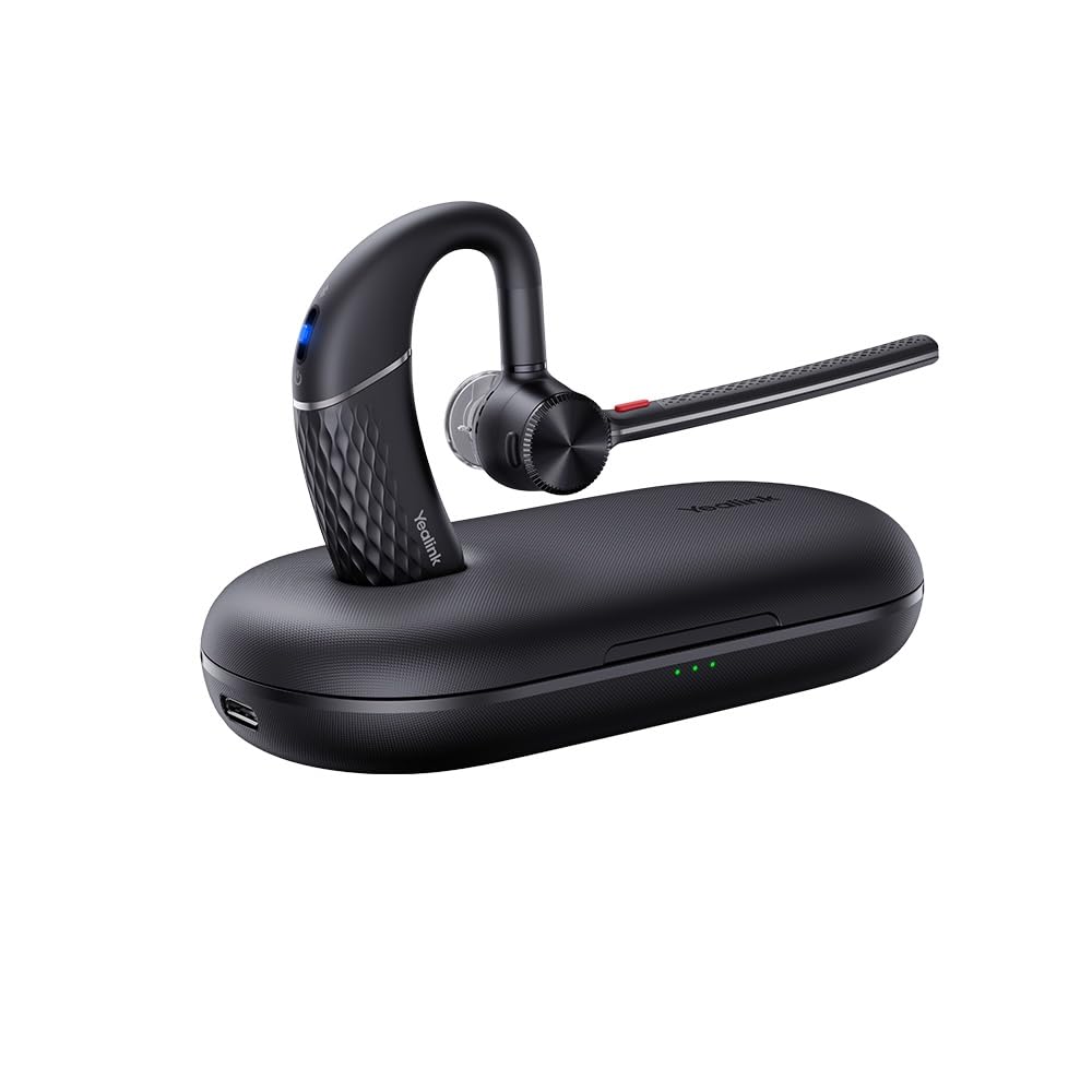 Yealink Bluetooth Headset BH71 Pro USB-C/A, Teams&Zoom Certified, 4 Noise Cancelling Microphone, Fit for Computer Laptops Cellphone, Wireless Earpiece for Business Office Work