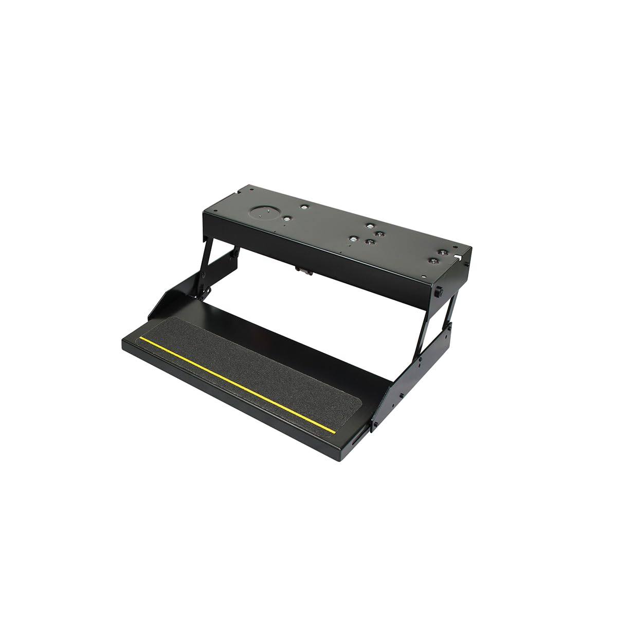 Kwikee 35 Series Single 12V Electric RV Step Assembly, 8.5" Rise, 300 lbs. Heavy-Gauge Steel, Obstruction Sensors, Hidden Light, Anti-Slip Steps, Travel Trailers, 5th Wheels, Campers - 903500906