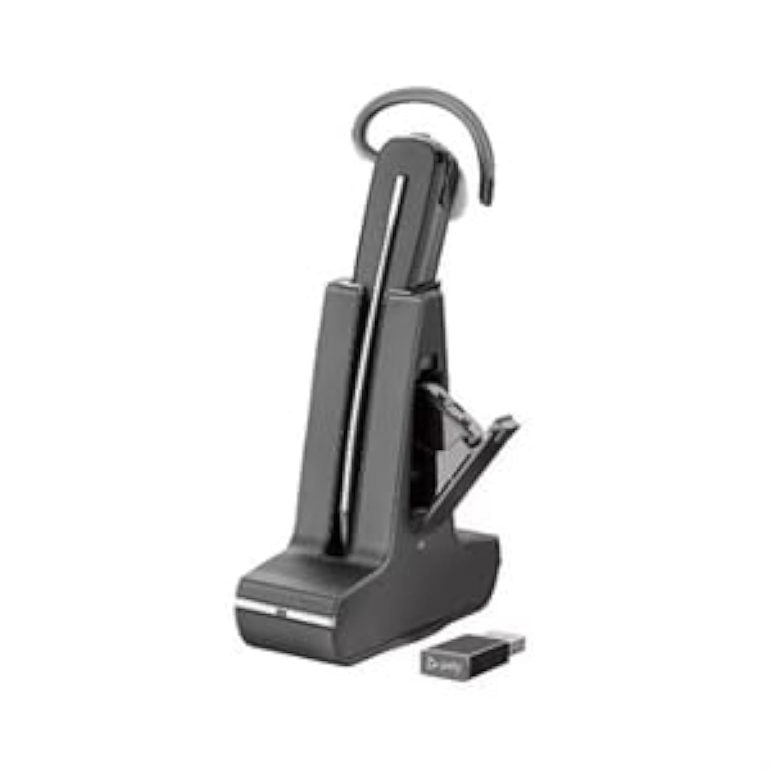 HP Poly Savi 8245-M Microsoft Teams Certified DECT 1920-1930 MHz USB-A Headset +D200 TAA - Mono, Stereo - USB Type A - Wireless - DECT - 449.5 ft - 32 Ohm - 20 Hz to 20 kHz