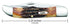 Case WR XX Pocket Knife Burnt 6.5 Bonestag Folding Hunter W/Sheath Item #3574 - (6.5265 SS) - Length Closed: 5 1/4 Inches