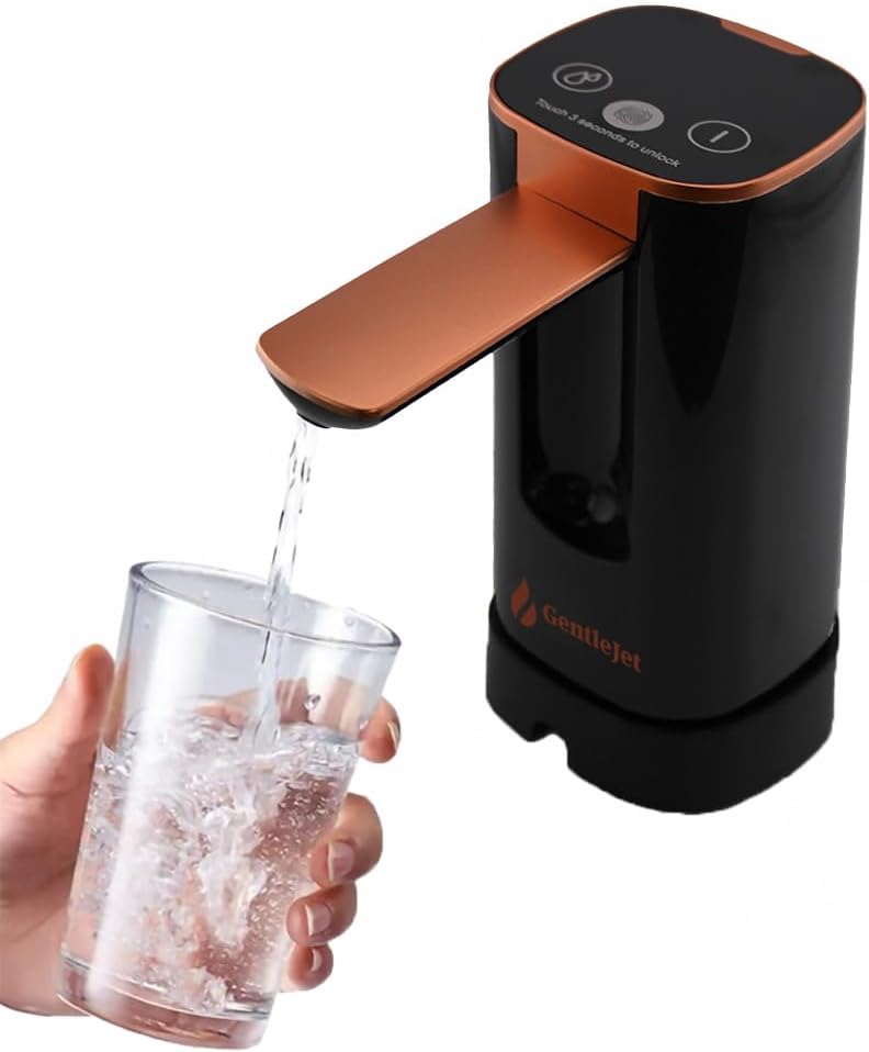 AquaFlow Water Dispenser Black-Copper Desk Stand