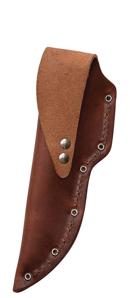 Case WR XX Pocket Knife Rosewood Ridgeback Wood Hunter W/Leather Sheath Item #398 - (Ridgeback Hunter) - Length Closed: 8 1/2 Overall Inches