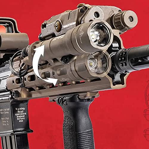 SureFire M340 C-Pro Mini Scout Light Pro, 500 Lumens, TIR Lens, Pick/Hunting Firearm Mount, Black, IPX7 Waterproof (M340C-BK-PRO)