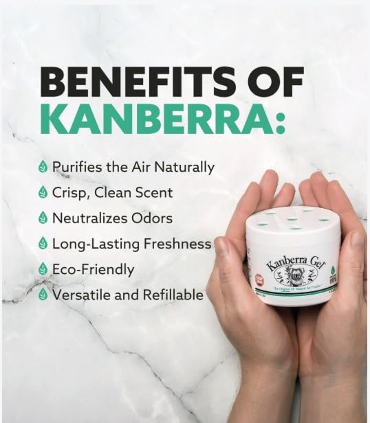 KANBERRA GEL 524001 Natural Air Purifier Gel, 2-Ounce