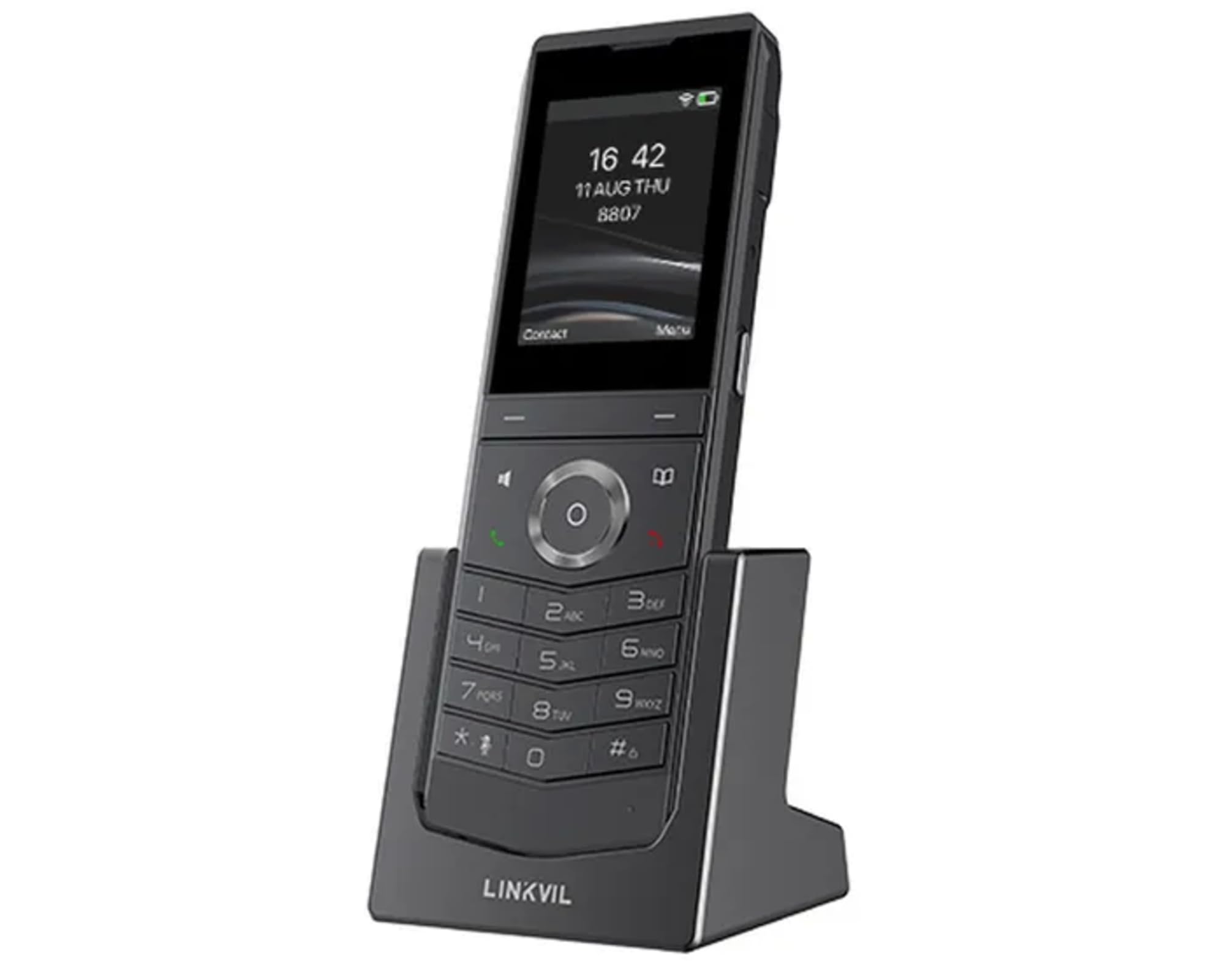 Fanvil W611W Wireless Portable Phone 2.4" ColorLCD 2SIP Lines Wi-Fi 2.4GHz & 5GHz, Wi-Fi6 BT5.0