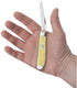 Case WR XX Pocket Knife Yellow Synthetic Mini Trapper SS Item #80029 - (3207 SS) - Length Closed: 3 1/2 Inches