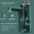 Electric Rechargeable Portable Drinking Water Dispenser for 5 Gallon Bottle, 600ml Quantitative Water Pump, USB Charging Water Bottle Pump for 2, 3, 4, 5 Gallon Water Jug (Green)