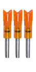 Lumenok Easton Carbon Crescent Bolt End (3-Pack), Red