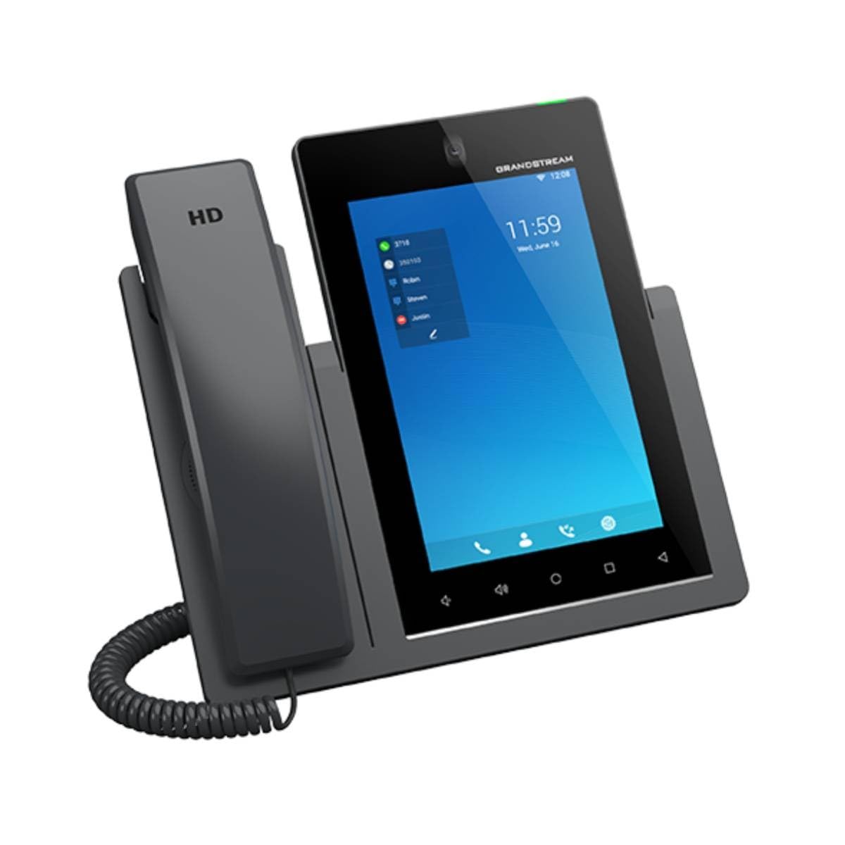 Grandstream GXV3470 IP Video Phone | 16 Lines, 16 SIP Accounts | 7-Inch Color Touch Screen | Wi-Fi 6 | Dual-Port Gigabit Ethernet with Integrated PoE