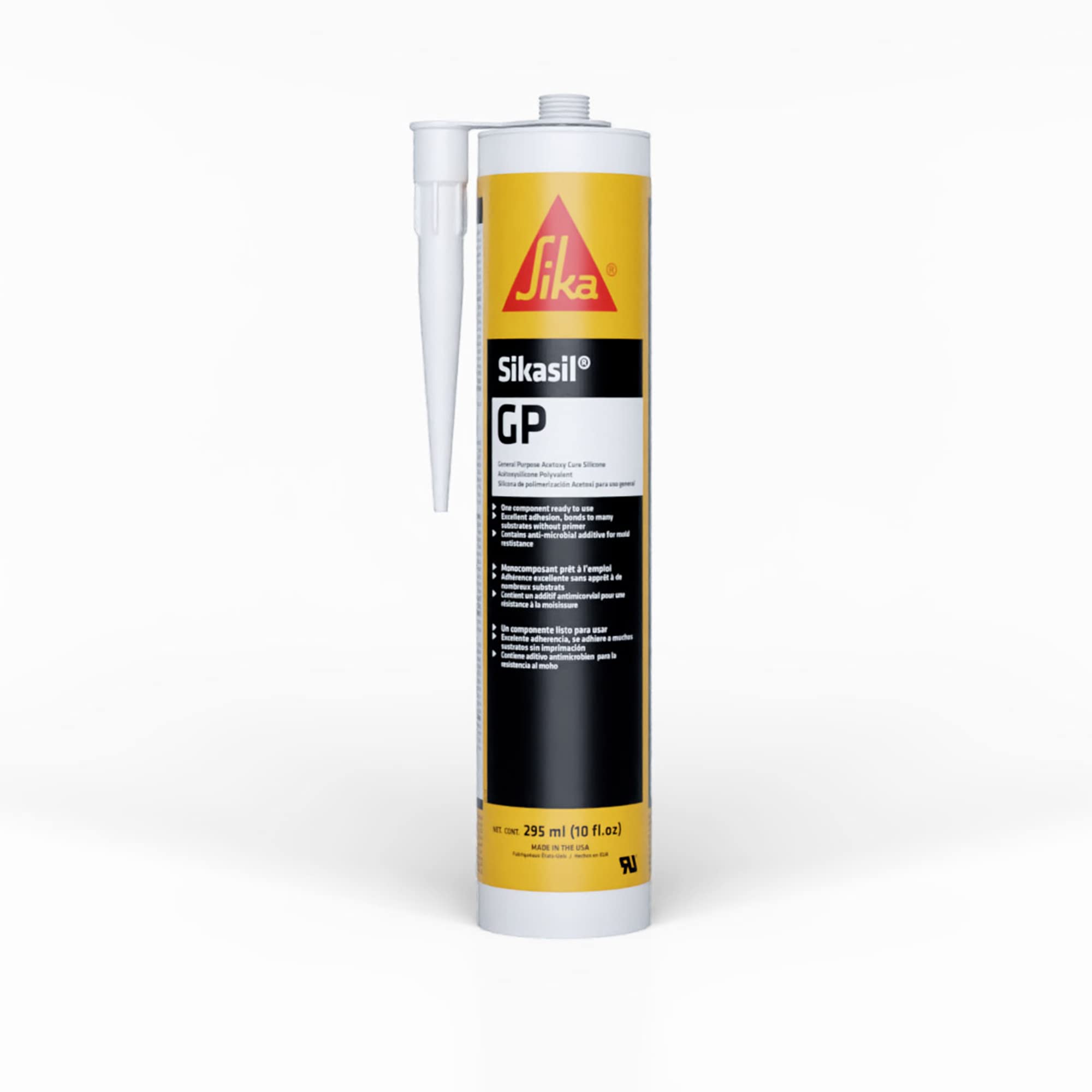 Sikasil-GP Black General Purpose Acetoxy Silicone Sealant 295ml Cartridge