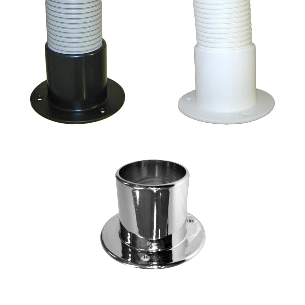 T-H Marine Rigging Flange for Outboard Rigging Hose - Fits 2 in ID Hose - Black - Internally Threaded Polypropylene Flange - Textured Back for Inverted Mount - Protects Cables and Wiring from Abrasion