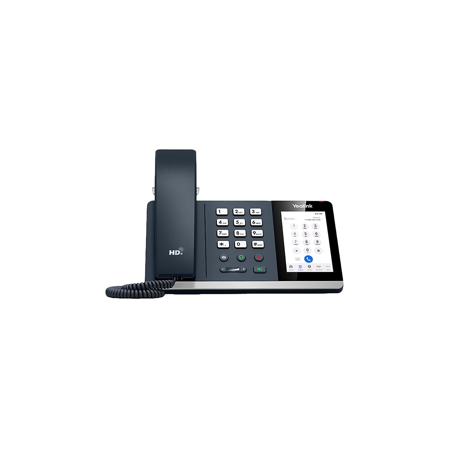 Yealink MP54-ZOOM Edition Smart Business Phone for Zoom, 4 inch (800 x 480) Capacitive Touch Screen, Dual-Port Gigabit Ethernet, Support PoE, Power Adapter Not Included