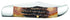 Case WR XX Pocket Knife Burnt 6.5 Bonestag Folding Hunter W/Sheath Item #3574 - (6.5265 SS) - Length Closed: 5 1/4 Inches