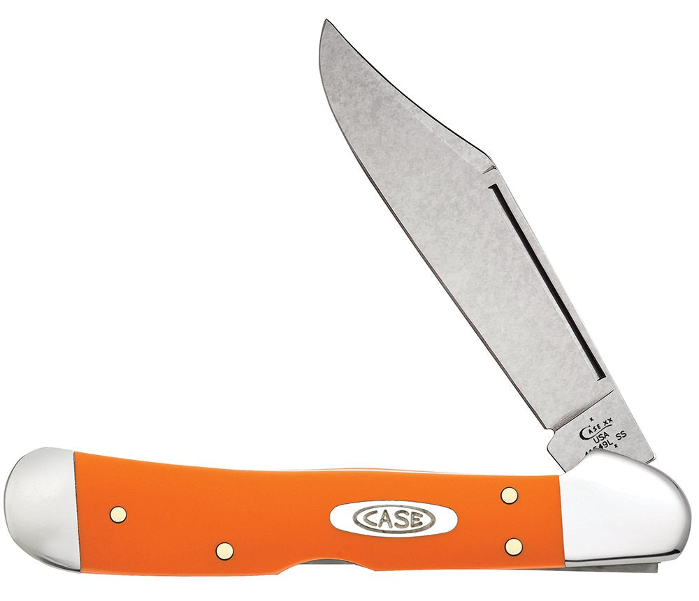 Case XX WR Pocket Knife, ORANGE SYNTHETIC COPPERLOCK ItemNumber 80508 - (41549L SS) Length Closed: 4 1/4 Inches