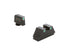 AMERIGLO Optic Compatible Sight Set for Glock - XL Tall Green Tritium 3 dot Sight Set White Outlines .315" F .394" R