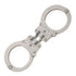 Peerless Handcuff Company 801C Hinged Handcuff  Nickel Finish