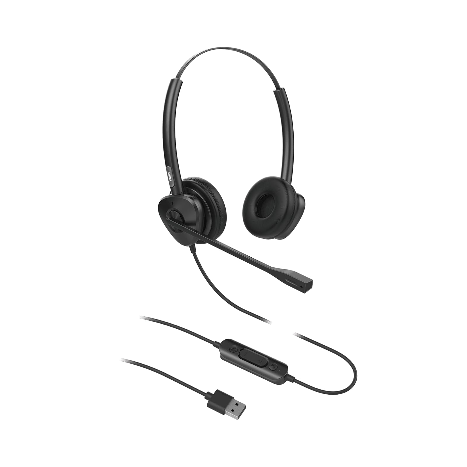 Fanvil - HT302-U USB Dual Headset, Dual mic Noise Reduction, HD Audio, All-Day Comfort