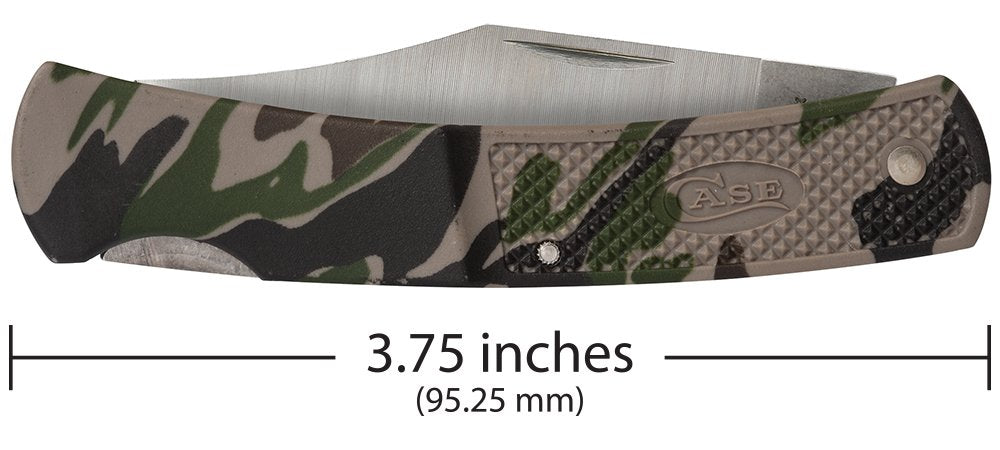 Case WR XX Pocket Knife Caliber Small Camo Lockback Item #662 - (Lt1225 L SS) - Length Closed: 3 Inches