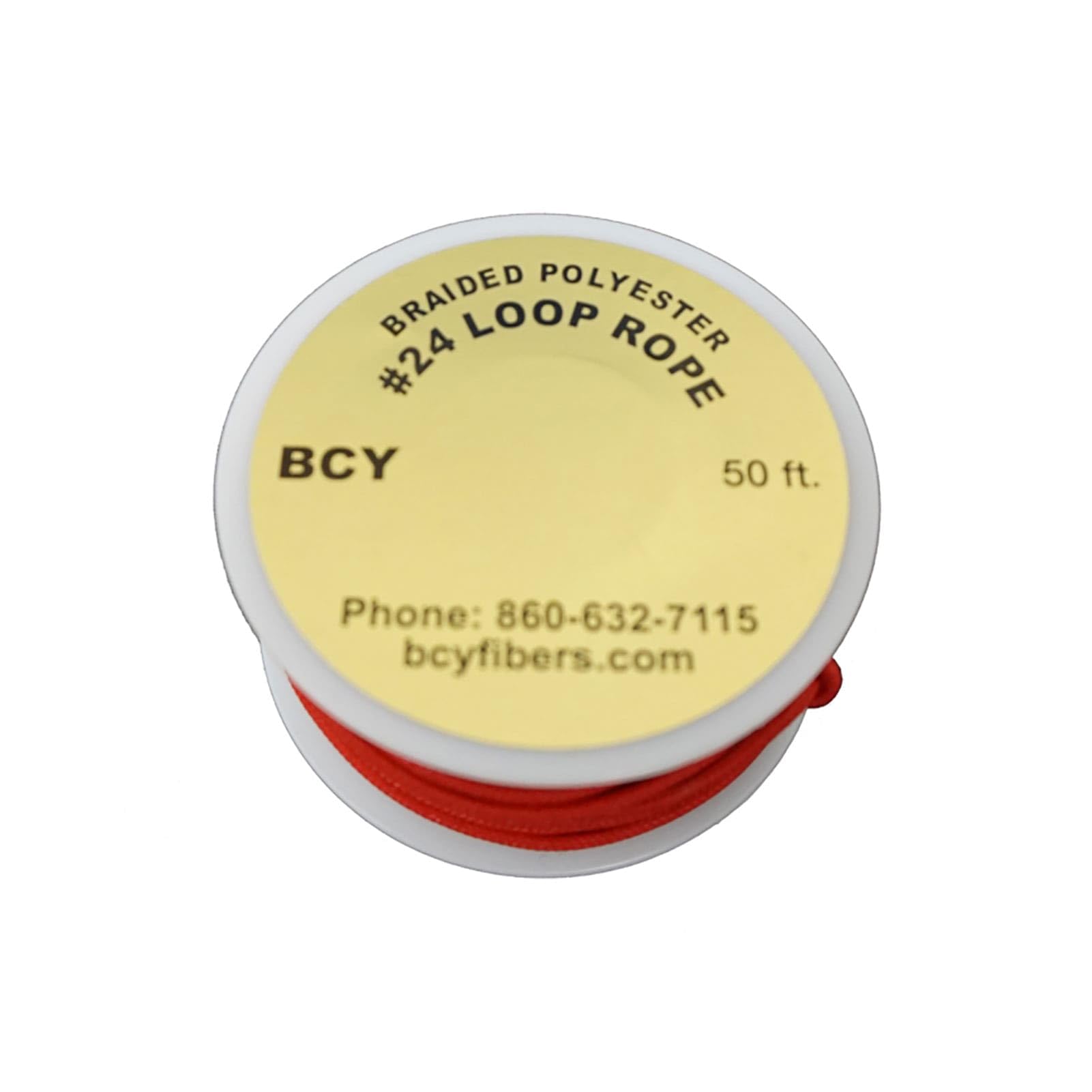 BCY Size 24 D Loop Rope Red 50 ft