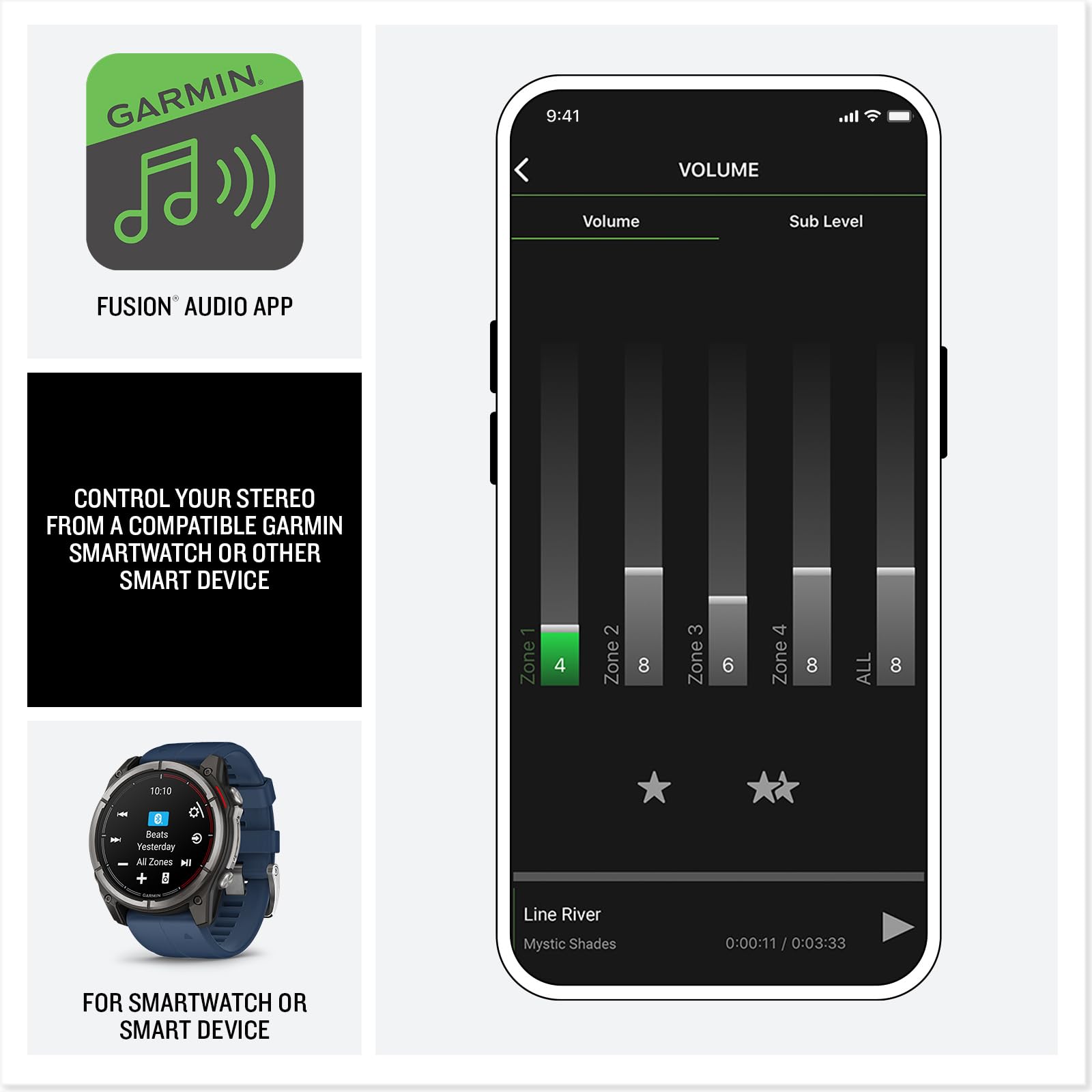 Garmin Fusion Apollo MS-RA800 Marine Stereo, Premium Touchscreen Stereo with Built-in Wi-Fi Connectivity