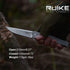 Ruike Tactical Pocket Knife for Men Folding Knife Frame Lock 14C28N Steel Camping Knives Small Hiking Work Utility Knife Blet Clip Women Gifts EDC Tool Gear P108-SF