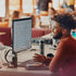 Poly Voyager Focus 2 Microsoft Teams Certified USBC-C Headset + USB-C/A Adapter - Microsoft Teams Certification - Google Assistant, Siri - Stereo - USB Type C - Wired/Wireless - Bluetooth - 298.6 ft -