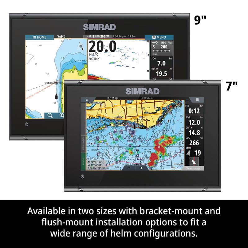 Simrad GO9 XSE - 9-inch Chartplotter with HDI Transducer, C-MAP Discover Chart Card